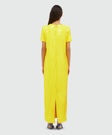 Long yellow dress