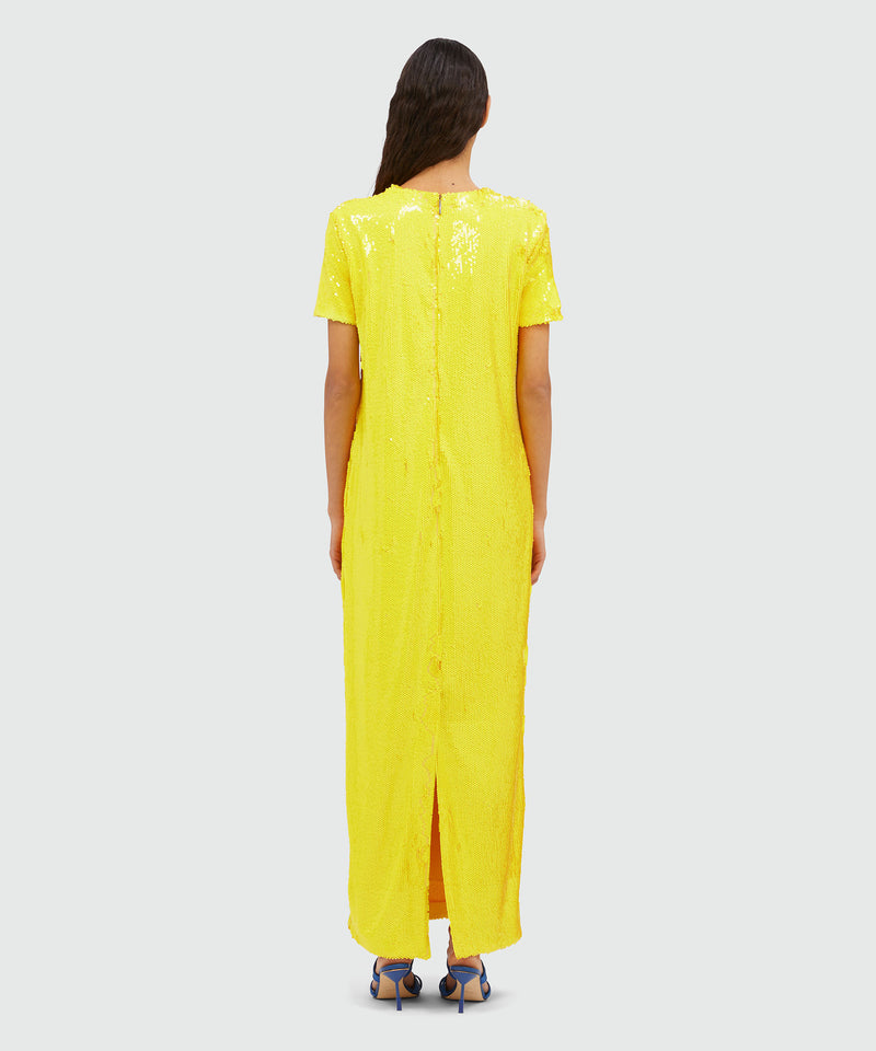 Long yellow dress YELLOW Women 