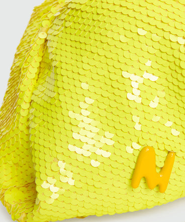 Yellow paillettes bag