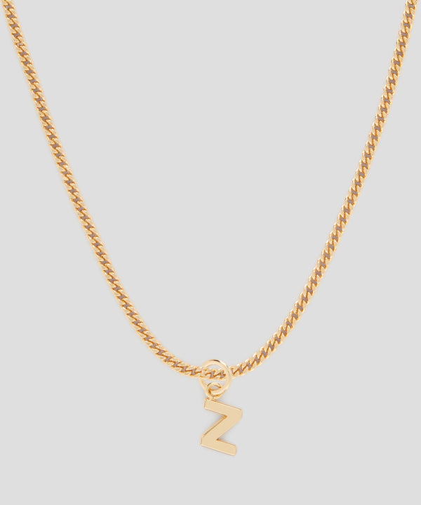 Brass letter Z charm