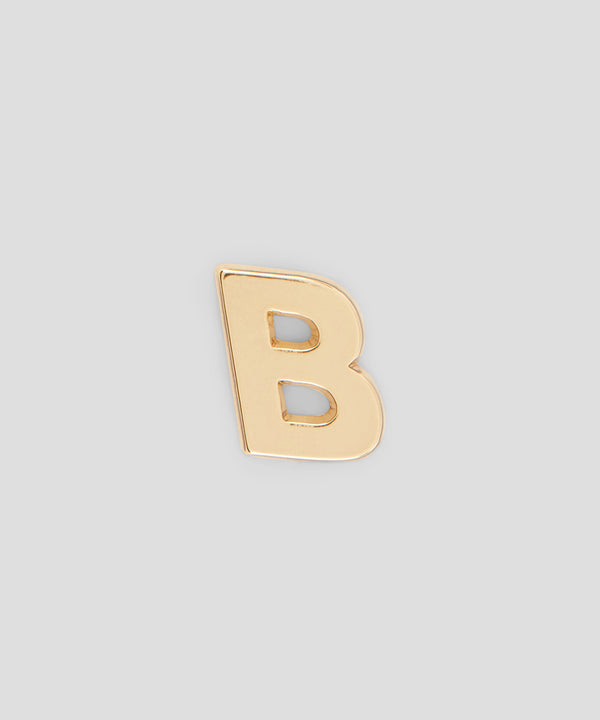 Single brass B charm
