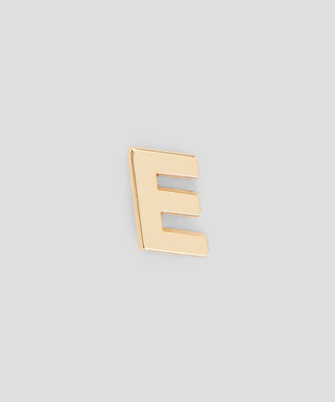 Single brass E charm