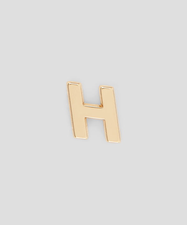 Single brass H charm