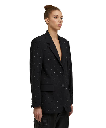 Virgin wool jacket "Wool Suiting" with applied jewels