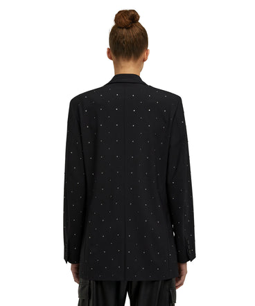 Virgin wool jacket "Wool Suiting" with applied jewels