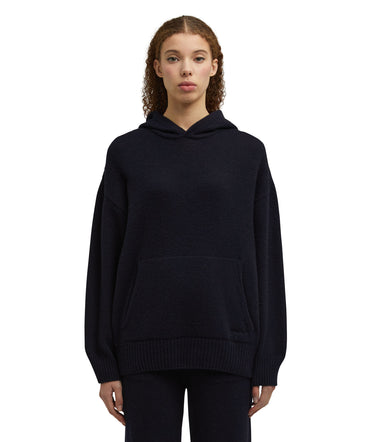 "MSGM Signature Cashemre blend" hooded sweatshirt